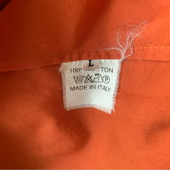 Vintage y2k Hussein Chalayan Orange Minimalist Avant Garde Cotton Dress M/L - Picture 9 of 9